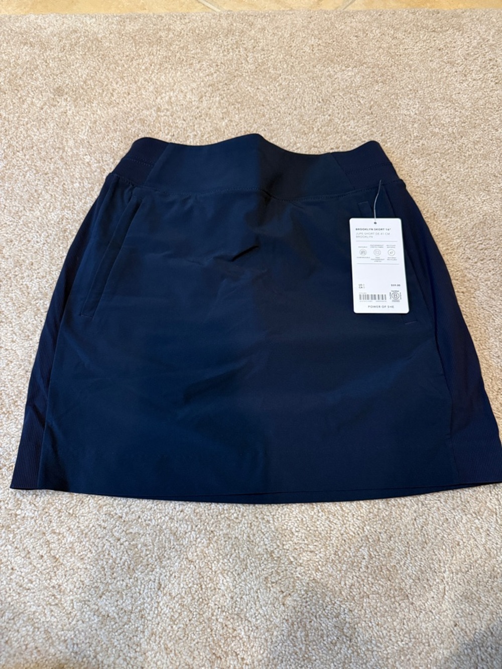 Women’s Athleta Brooklyn Skort size 0 Navy Blue